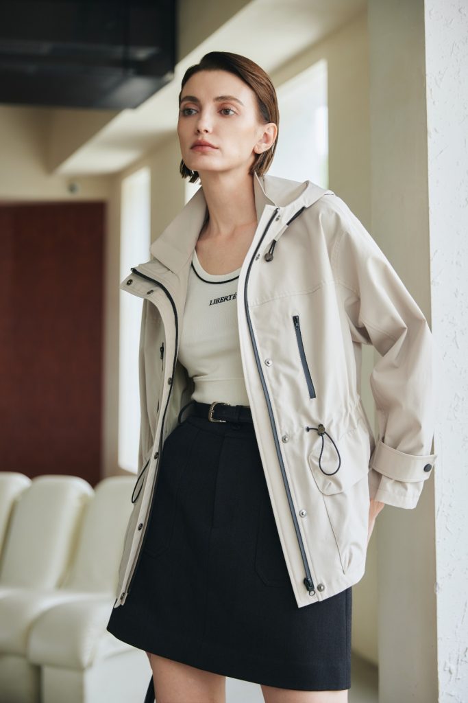 Hooded Drawstring Casual Short Jacket product image 1
