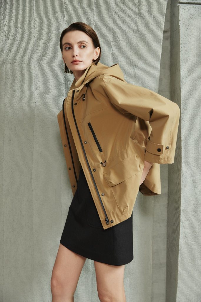 Hooded Drawstring Casual Short Jacket product image 2