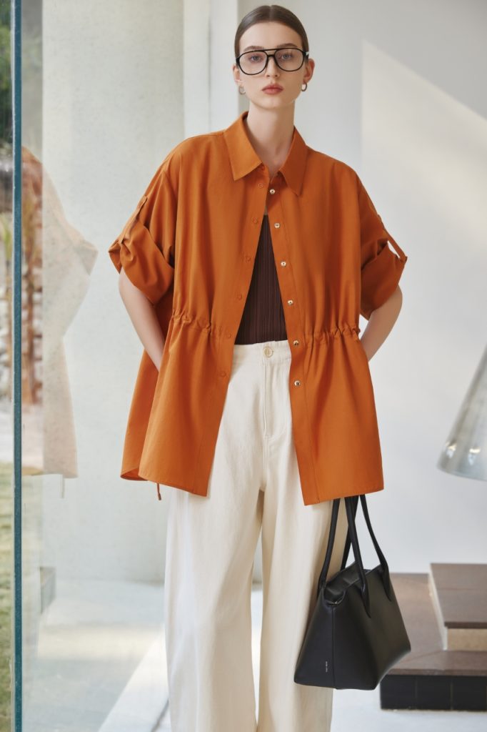 Three-Quarter Sleeve Drawstring Windbreaker product image 2