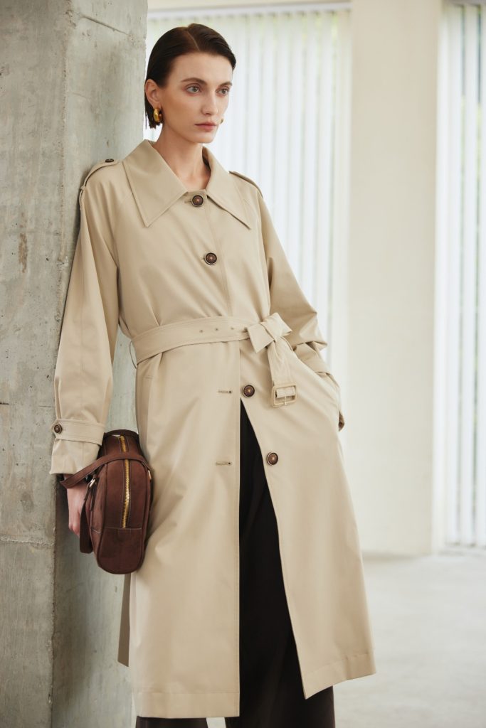 Classic H-Line Wide Lapel Trench Coat product image 3