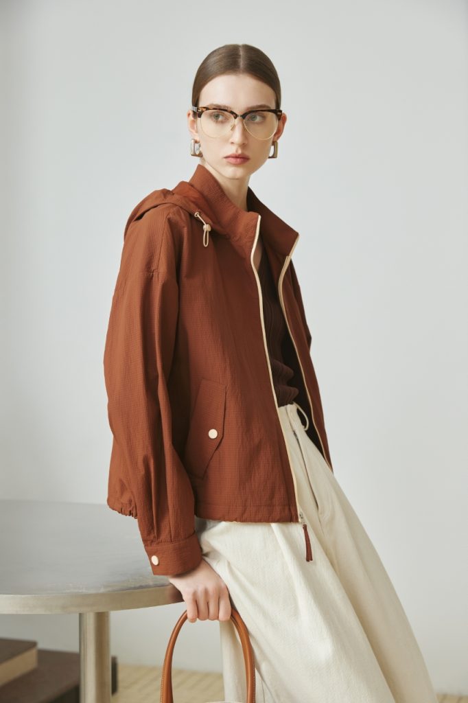Stand-Collar Hooded Casual Jacket product image 1