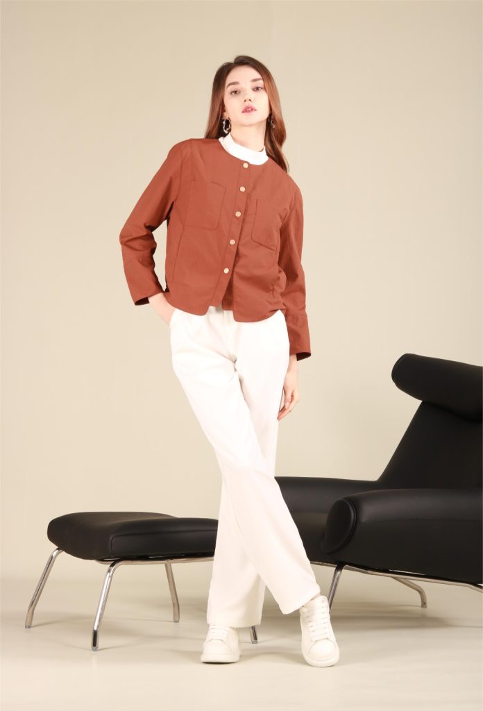 Sharp-Shoulder Casual Short Jacket product image 1
